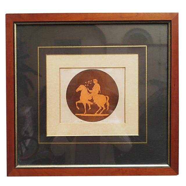 Jean-Baptiste-Claude-Richard De Saint-Non, Bacchus, 1781, Etching, Framed For Sale - Image 6 of 6