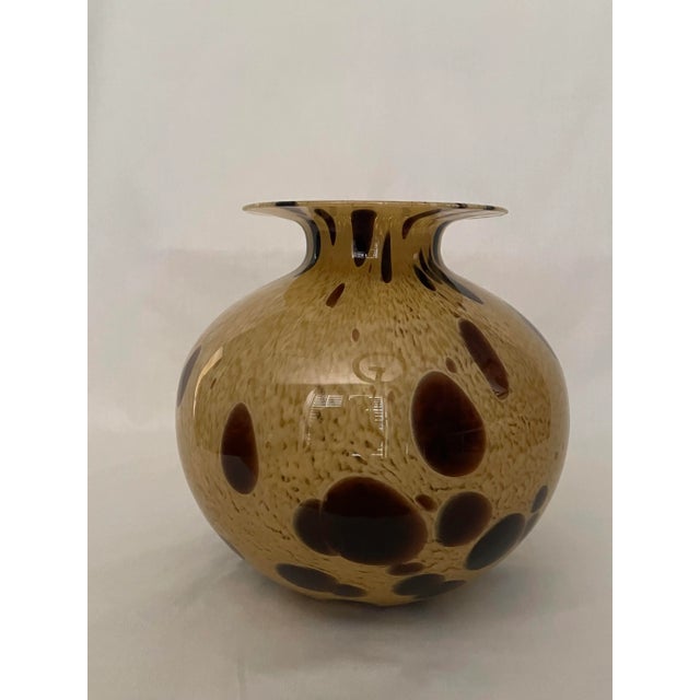 Vintage Italian Art Glass Maestri Vetrai Vase, Oxblood & Gold For Sale - Image 10 of 10