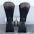 Art Deco Black Lacquered High Back Dining Chairs - Set of 5 For Sale - Image 4 of 12