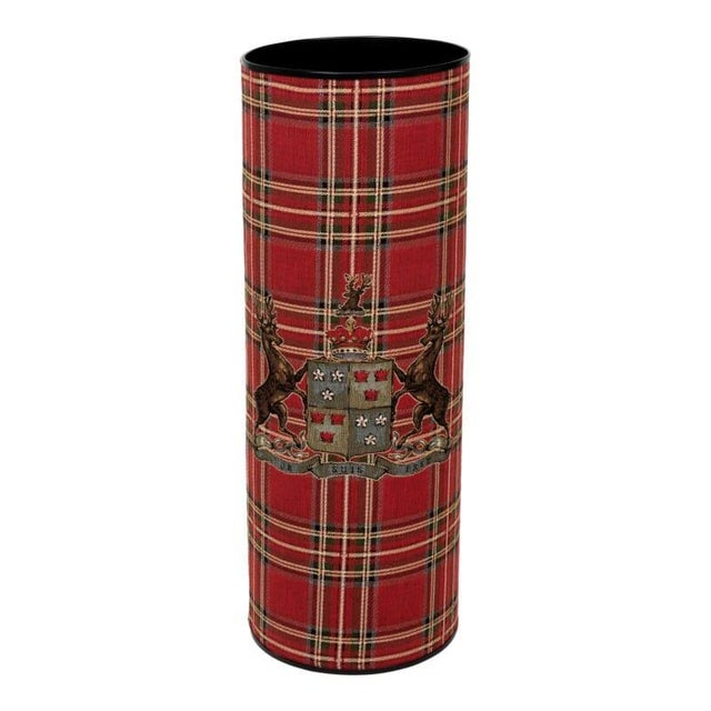 A lovely addition to any home, this stylish and durable tapestry umbrella stand is constructed from metal and covered in...
