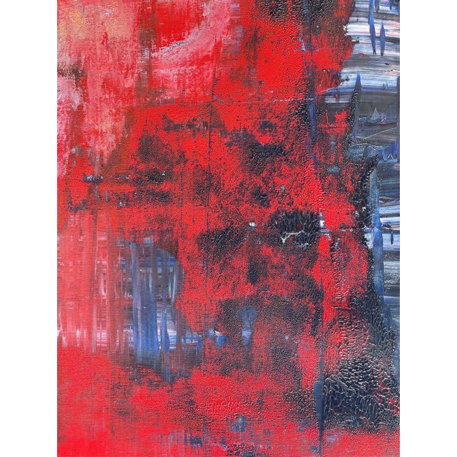 Pop Art Aaron Fink, Large Modernist Oil Painting Card Poker Player Aaron Fink Pop Art Americana, 1986 For Sale - Image 3 of 14