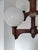 Mid-Century Modern Mid-Century Modern Wood Glass Chandelier from Sijaj Hrastnik, Slovenia, 1970s For Sale - Image 3 of 18