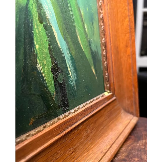 Frank Chabry, Flowers in a Vase, Oil on Masonite For Sale - Image 7 of 11