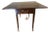 1990s The Kindel Drop-Leaf Mahogany Side Table Features a Drawer, Brass Caster Feet, and a Functioning Lock. With Two Leaves For Sale