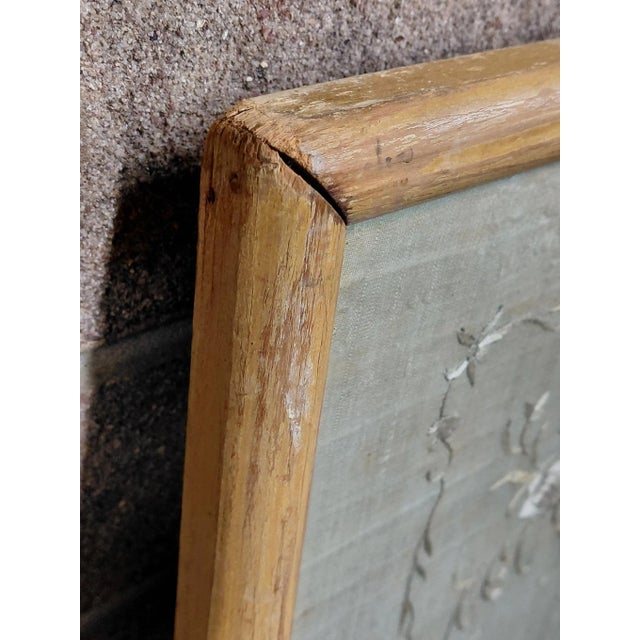 Late 19th Century Framed Chinese Silk For Sale - Image 12 of 12