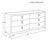 Pink Matthew Izzo Home Rosie Pink Linen Six Drawer Chest For Sale - Image 8 of 8