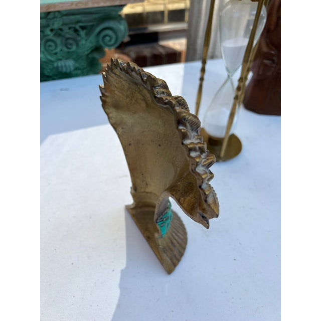 Up for consideration is a beautiful small brass detailed wheat sculpture. This would look lovely in your home and it is a...