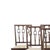 Furniture - Set of six D. Maria chairs - 19th century. Portuguese, 19th century, in chestnut wood, back with openwork...