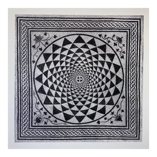 William Gray Harris Photography on Canvas “ Roman Mosaic From the Seaside Villa at Barcola" For Sale