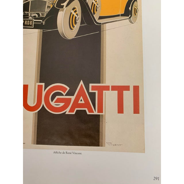 Bugatti Poster by Rene Vincent for Bedos, Paris, 1960s For Sale - Image 9 of 12