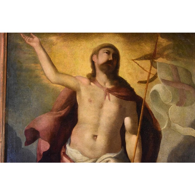 Follower of Tiziano Vecellio, Resurrection of Christ, 1600, Oil on Canvas For Sale - Image 6 of 12