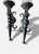 Pair of large early 20th-century wall sconces in the French Gothic style. Made of wrought iron with a beautiful patina,...