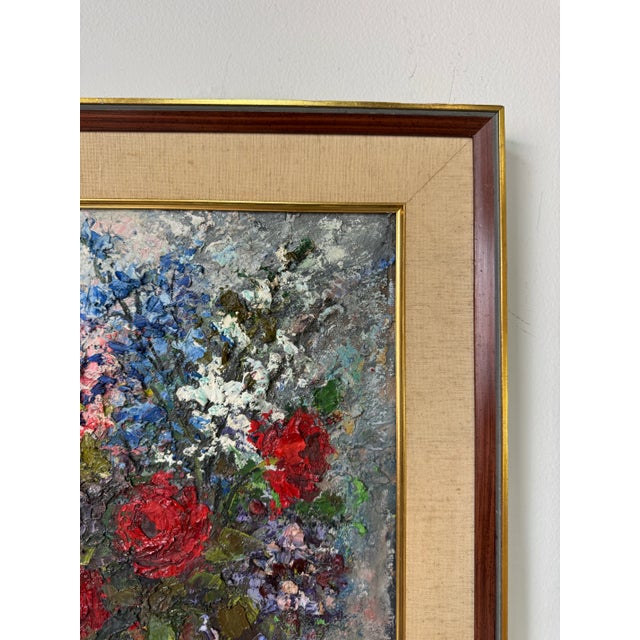 Zaza Meuli (Italian–American, B. 1892) Heavy Oil Impasto Still Life Painting For Sale In Miami - Image 6 of 11