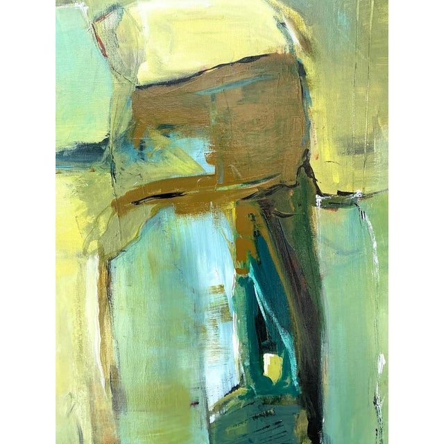 Vintage Abstract Expressionist Oil Painting on Canvas For Sale - Image 11 of 12