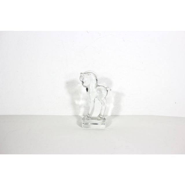 Vintage Heisey Clear Glass Standing Colt Horse Figurine For Sale - Image 11 of 11