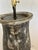 Vintage Volcanic Glaze Ceramic Table Lamp With Original Shade For Sale - Image 4 of 7