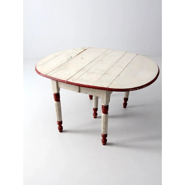 Early 20th Century Antique Drop Leaf Table For Sale - Image 5 of 11