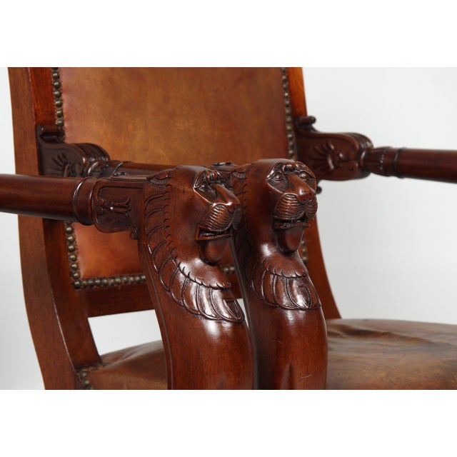 Pair of armchairs France Mahogany 19th century Dimensions: H x W x D: 95 x 66 x 57 cm : High quality pair of classic...