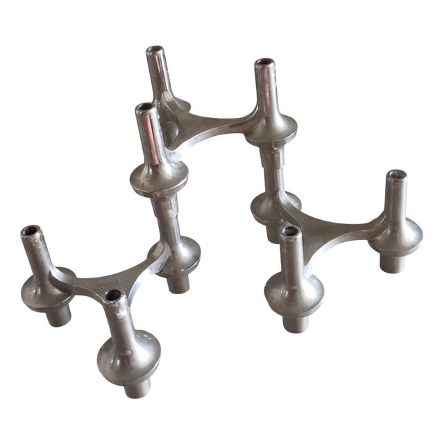 Mid-Century Orion Modular Candleholders from Nagel, 1960s, Set of 3 For Sale
