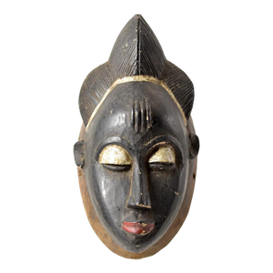 Early 20th Century Punu Mukudji Maiden Spirit Mask Gabon