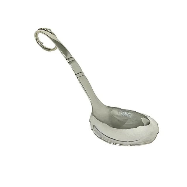 1940s Danish Serving Spoon from Georg Jensen, 1945 For Sale - Image 5 of 7
