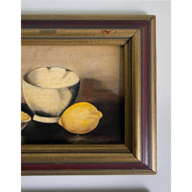 Vintage Fruit Still Life Oil Paintings, a Pair, Mid 20th Century For Sale - Image 9 of 12