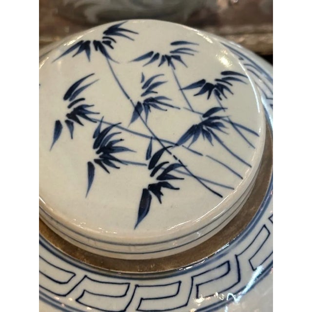 1920s Pair of Vintage Chinese Covered Jars For Sale - Image 5 of 7