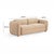 Tan Porto Honey Boucle Sofa For Sale - Image 8 of 9