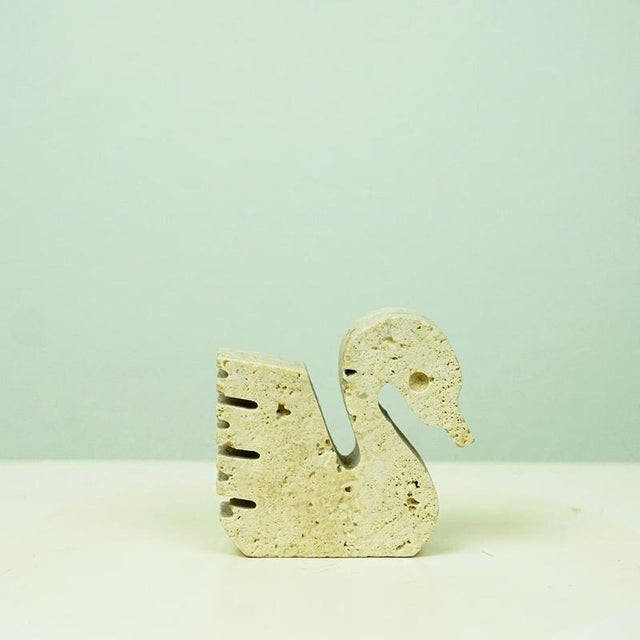 This charming and rare Swan sculpture was designed by Enzo Mari and manufactured by Fratelli Mannelli in Italy in the...