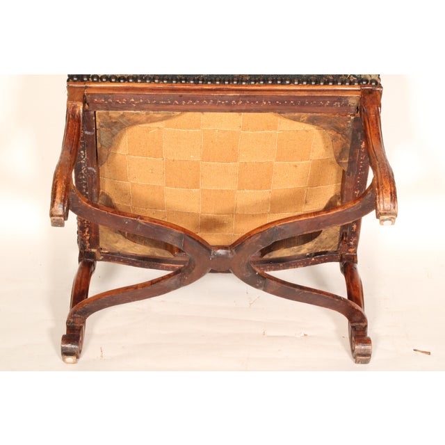 French Regence Walnut Armchair With Tapestry Upholstery For Sale - Image 15 of 15