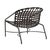 Not Yet Made - Made To Order Brown Jordan Kantan Aluminum Vinyl Lounge Chair, Textured Pewter frame with Coffee fabric For Sale - Image 5 of 11