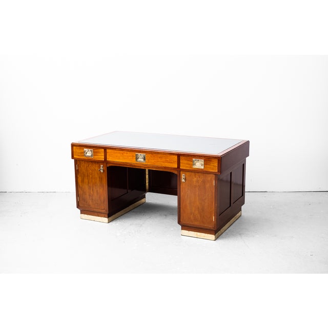 Item: art nouveau gentleman's writing desk (freestanding, 9 drawers) + armchair design: j. W. Müller (imperial and royal...