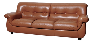 Italian Three-Seater Leather Sofa, 1970s