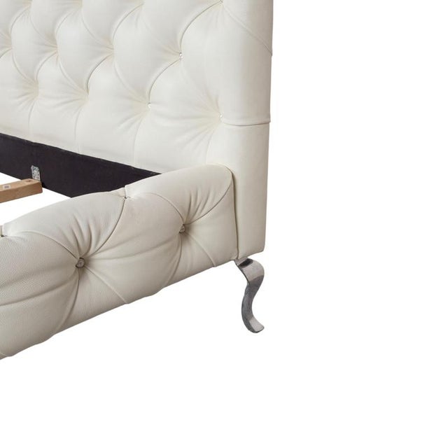 Marilyn Leather Bed in White Cream from Bretz For Sale - Image 5 of 14
