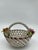 Traditional Vintage Italian Capodimonte Woven Rose Basket For Sale - Image 3 of 12