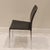 Contemporary Vintage Minimalist Black Side Leather Chair With Chrome Legs For Sale - Image 3 of 16