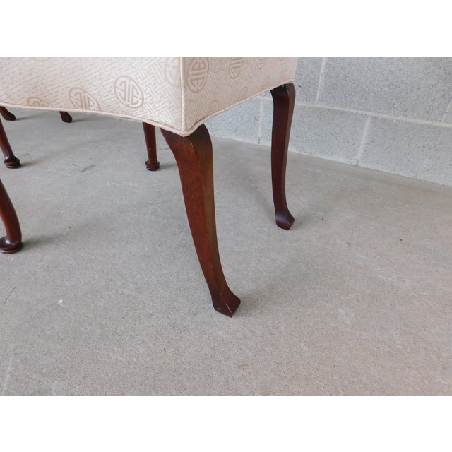Southwood Georgian Queen Anne Style Fireside Accent Arm Chairs - A Pair For Sale - Image 18 of 18