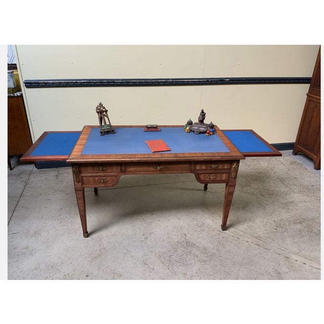 Antique Desk with Bronze Decorations, 1900 For Sale - Image 8 of 11