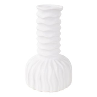 Herring Bulbous Abstract Vase- Tall For Sale