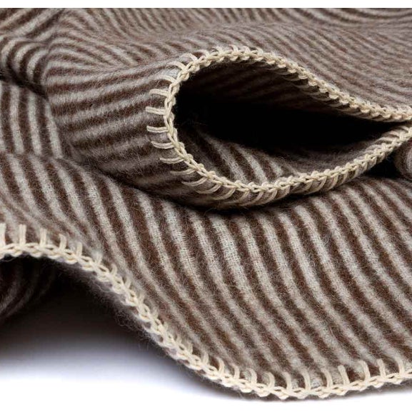 Contemporary Blacksaw Cortez Throw, 100% Baby Alpaca, Naturally Colored, Eco-Luxury, Double-Sided, Brand New For Sale - Image 3 of 6