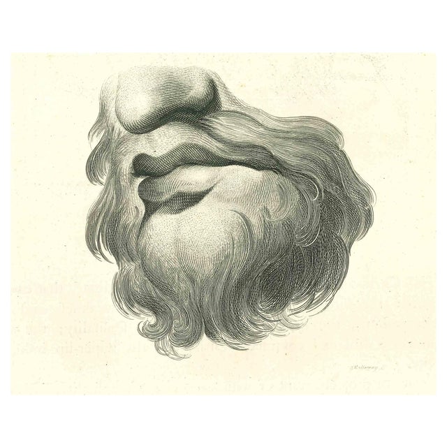 Thomas Holloway, Lips Portrait, Original Etching, 1810 For Sale