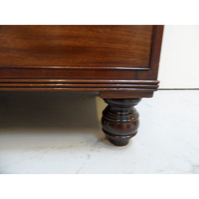 Maroon Antique Mahogany Chest of Drawers For Sale - Image 8 of 18