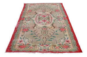 Antique Turkish Overdyed Rug - 5'2" x 8'1"