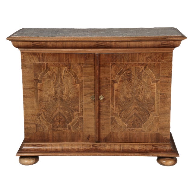 Antique Baroque Cabinet in Walnut, 1740s For Sale