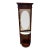 Vintage Pulaski Mahogany Hall Tree With Decorative Frosted Glass Mirror and Marble Top For Sale