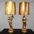 Mid Century Hollywood Regency Gilded Plaster Large Scale Figural Lamps Boy With Jug Style Marbro, a Pair For Sale - Image 13 of 13