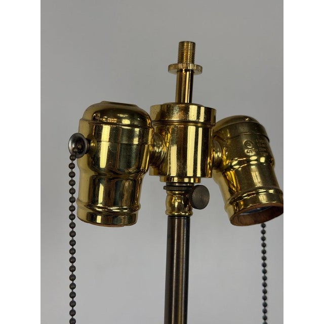 Mid 20th Century Italian Baroque Barley Twist Table Lamps - Silvered and Giltwood - a Pair For Sale - Image 16 of 18