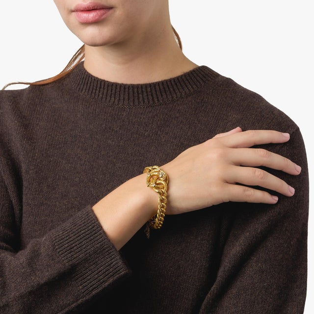 1900 - 1909 1900-1909 Victorian Yellow Gold Snake Link Bracelet For Sale - Image 5 of 7