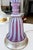 Large Raspberry Lavender Opaline Murano Glass Ribbed Table Lamp by Barovier For Sale - Image 12 of 16