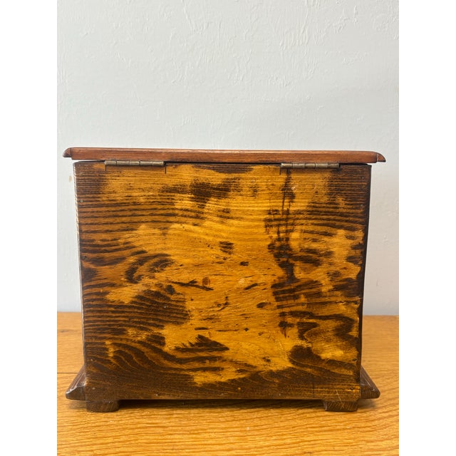 Wood Antique English Mahogany Box Salesman's Sample Chest For Sale - Image 7 of 8